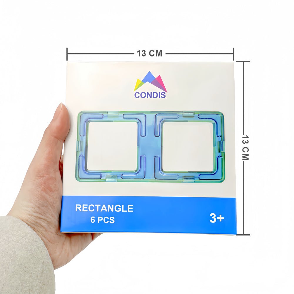Condis Magnetische Bausteine Erweiterungsset Rechtecke 6 Stück - Condistoys